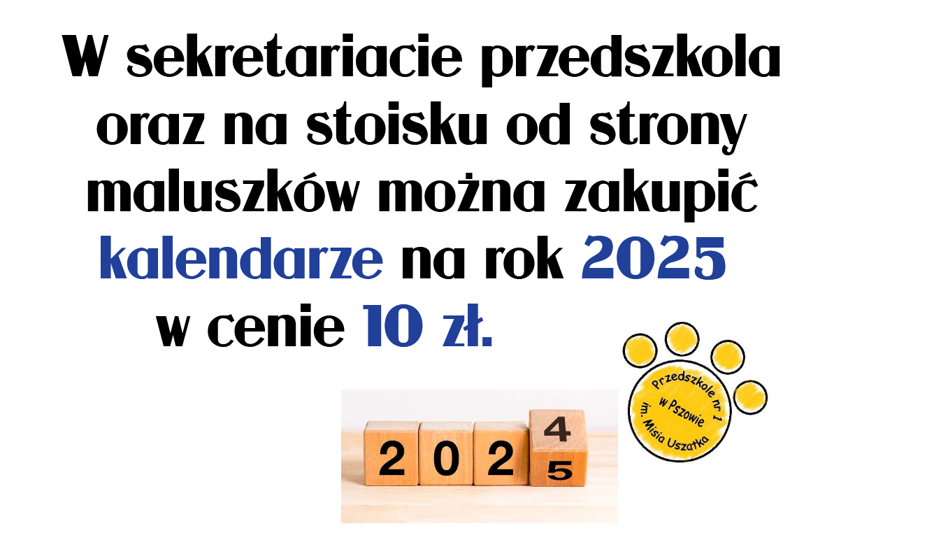 KALENDARZ NA ROK 2025